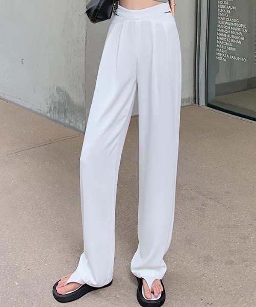 MANGROVE（マングローブ）の「ウエストサイドカットスラックス（スラックス・レディース・ピンク/ホワイト/ブラック・MEDIUM/LARGE）」の2枚目の写真