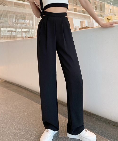 MANGROVE（マングローブ）の「ウエストサイドカットスラックス（スラックス・レディース・ピンク/ホワイト/ブラック・MEDIUM/LARGE）」の9枚目の写真