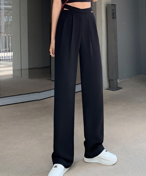 MANGROVE（マングローブ）の「ウエストサイドカットスラックス（スラックス・レディース・ピンク/ホワイト/ブラック・MEDIUM/LARGE）」の13枚目の写真