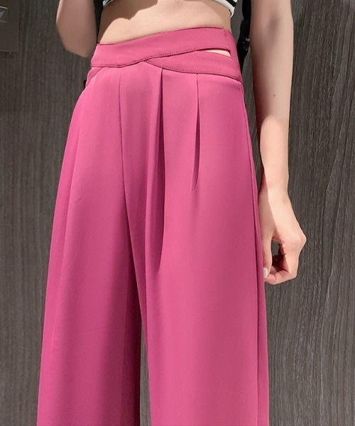 MANGROVE（マングローブ）の「ウエストサイドカットスラックス（スラックス・レディース・ピンク/ホワイト/ブラック・MEDIUM/LARGE）」の15枚目の写真