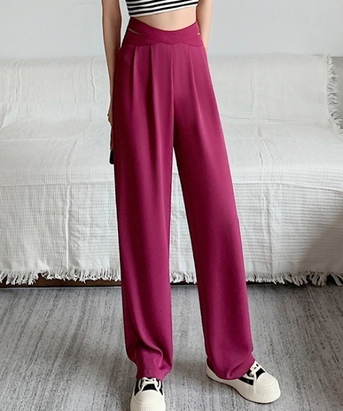 MANGROVE（マングローブ）の「ウエストサイドカットスラックス（スラックス・レディース・ピンク/ホワイト/ブラック・MEDIUM/LARGE）」の17枚目の写真