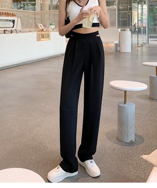 MANGROVE（マングローブ）の「ウエストサイドカットスラックス（スラックス・レディース・ピンク/ホワイト/ブラック・MEDIUM/LARGE）」の11枚目の写真