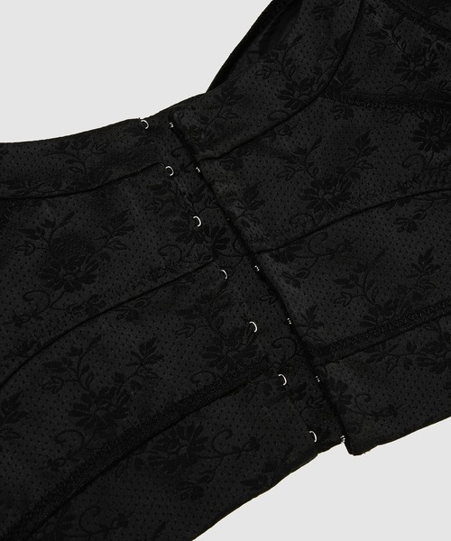 Simone Rocha（シモーネロシャ）の「SHORT PUFF SLEEVE BRA DETAIL BUSTIER TOP（シャツ/ブラウス・レディース・ブラック/クリーム・4/6）」の5枚目の写真