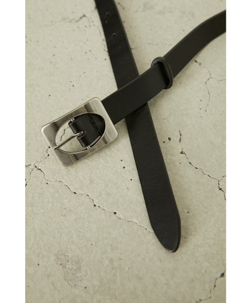 小物 RIM.ARK / Unevenness buckle belt Amazon | LUXE BELT CRYSTAL Black x Silver 黒 ブラック
