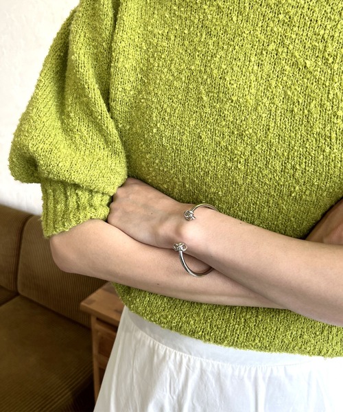 LIAN（リアン）の「ノットデザインバングル（バングル/リストバンド・レディース・シルバー/ゴールド・FREE）」の6枚目の写真