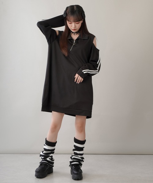 SPINNS（スピンズ）の「サイドジップ厚底スニーカー（スニーカー・レディース・ホワイト/ブラック・L/LL/M）」の15枚目の写真