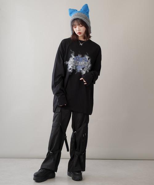 SPINNS（スピンズ）の「サイドジップ厚底スニーカー（スニーカー・レディース・ホワイト/ブラック・L/LL/M）」の16枚目の写真