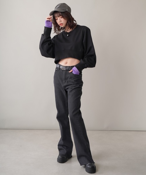 SPINNS（スピンズ）の「サイドジップ厚底スニーカー（スニーカー・レディース・ホワイト/ブラック・L/LL/M）」の22枚目の写真