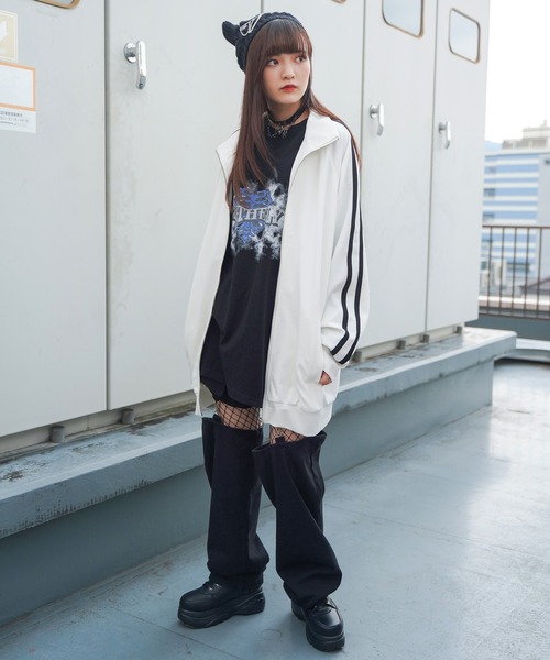 SPINNS（スピンズ）の「サイドジップ厚底スニーカー（スニーカー・レディース・ホワイト/ブラック・L/LL/M）」の18枚目の写真