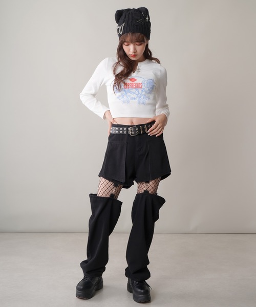 SPINNS（スピンズ）の「サイドジップ厚底スニーカー（スニーカー・レディース・ホワイト/ブラック・L/LL/M）」の20枚目の写真