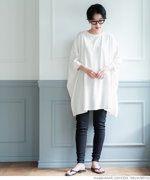 coca(coca)(コカ)の「スーパービッグTee(Tシャツ/カットソー・レディース・ホワイト/ブラック・ONE SIZE)」の7枚目の写真