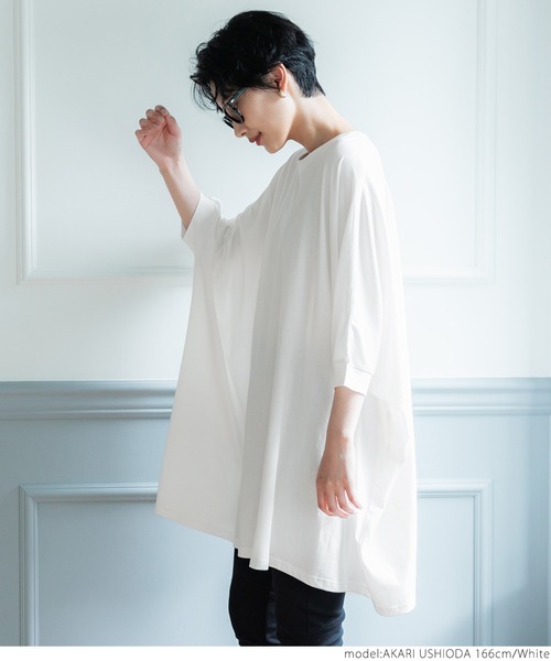 coca(coca)(コカ)の「スーパービッグTee(Tシャツ/カットソー・レディース・ホワイト/ブラック・ONE SIZE)」の8枚目の写真