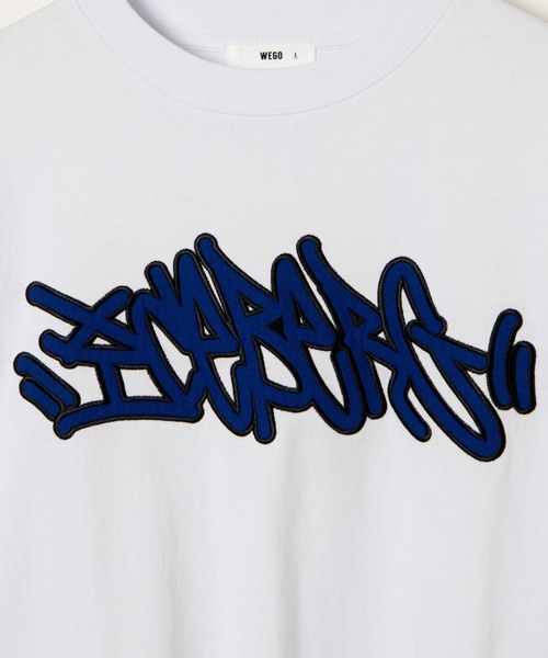WEGO（ウィゴー）の「WEGO/ヘビーウエイト グラフィティロンT（Tシャツ/カットソー・メンズ・ホワイト/ブラック/ホワイト系その他/ブラック系その他・MEDIUM/LARGE）」の8枚目の写真