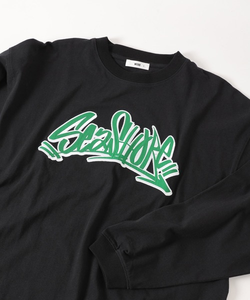 WEGO（ウィゴー）の「WEGO/ヘビーウエイト グラフィティロンT（Tシャツ/カットソー・メンズ・ホワイト/ブラック/ホワイト系その他/ブラック系その他・MEDIUM/LARGE）」の19枚目の写真