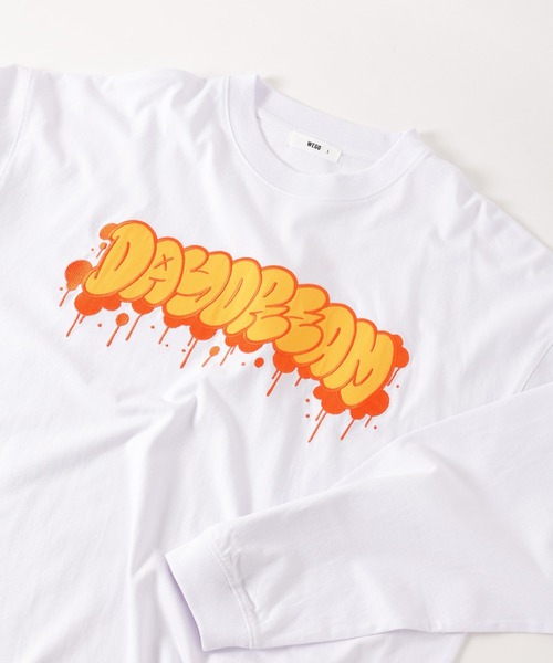 WEGO（ウィゴー）の「WEGO/ヘビーウエイト グラフィティロンT（Tシャツ/カットソー・メンズ・ホワイト/ブラック/ホワイト系その他/ブラック系その他・MEDIUM/LARGE）」の12枚目の写真