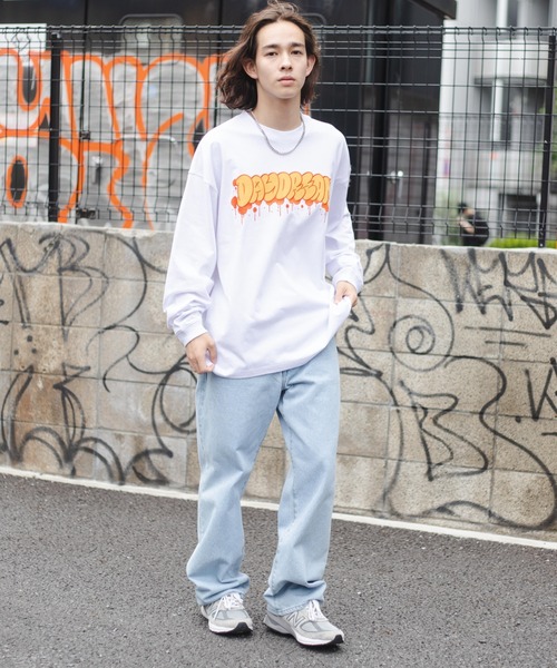 WEGO（ウィゴー）の「WEGO/ヘビーウエイト グラフィティロンT（Tシャツ/カットソー・メンズ・ホワイト/ブラック/ホワイト系その他/ブラック系その他・MEDIUM/LARGE）」の17枚目の写真