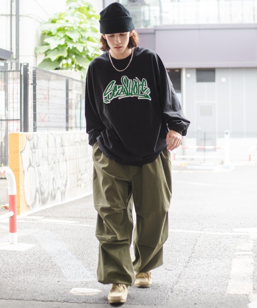 WEGO（ウィゴー）の「WEGO/ヘビーウエイト グラフィティロンT（Tシャツ/カットソー・メンズ・ホワイト/ブラック/ホワイト系その他/ブラック系その他・MEDIUM/LARGE）」の18枚目の写真