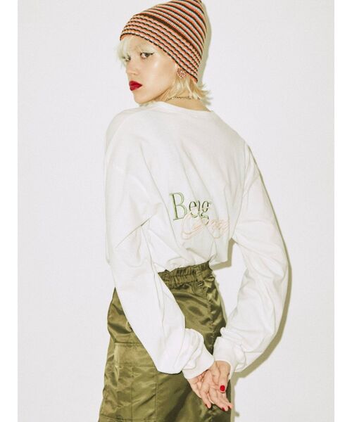 jouetie(ジュエティ)の「ネイチャーフォト ロンT(Tシャツ/カットソー・レディース・オフホワイト/ブラック/パープル・MEDIUM)」の12枚目の写真