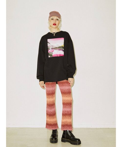 jouetie(ジュエティ)の「ネイチャーフォト ロンT(Tシャツ/カットソー・レディース・オフホワイト/ブラック/パープル・MEDIUM)」の21枚目の写真