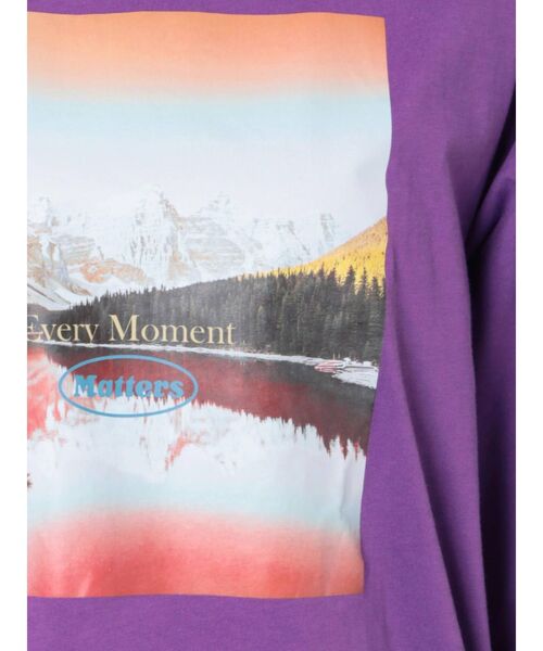 jouetie(ジュエティ)の「ネイチャーフォト ロンT(Tシャツ/カットソー・レディース・オフホワイト/ブラック/パープル・MEDIUM)」の6枚目の写真