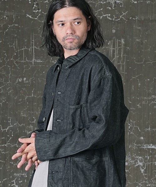 EGO TRIPPING（エゴトリッピング）の「mj8729- WOOLDENIM COVERALL カバーオール（カバーオール・メンズ・インディゴブルー/ブラック・46/48）」の12枚目の写真