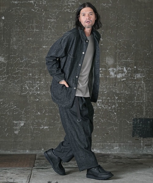 EGO TRIPPING（エゴトリッピング）の「mj8729- WOOLDENIM COVERALL カバーオール（カバーオール・メンズ・インディゴブルー/ブラック・46/48）」の15枚目の写真