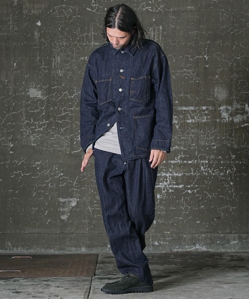 EGO TRIPPING（エゴトリッピング）の「mj8729- WOOLDENIM COVERALL カバーオール（カバーオール・メンズ・インディゴブルー/ブラック・46/48）」の22枚目の写真