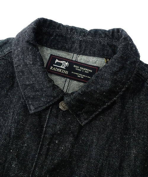 EGO TRIPPING（エゴトリッピング）の「mj8729- WOOLDENIM COVERALL カバーオール（カバーオール・メンズ・インディゴブルー/ブラック・46/48）」の3枚目の写真