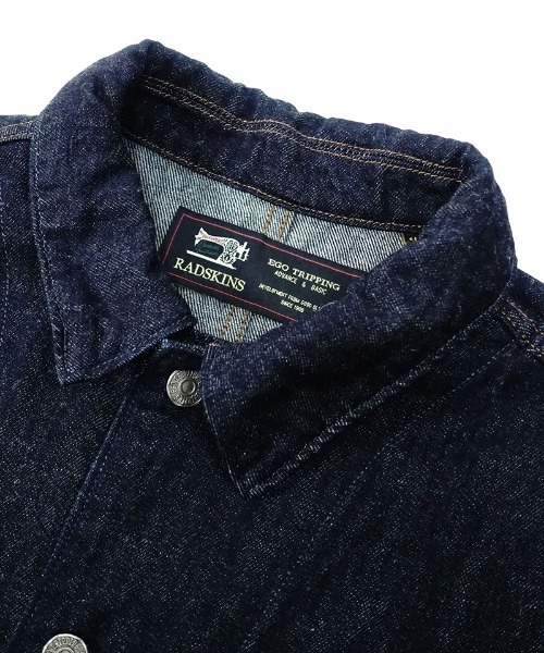 EGO TRIPPING（エゴトリッピング）の「mj8729- WOOLDENIM COVERALL カバーオール（カバーオール・メンズ・インディゴブルー/ブラック・46/48）」の7枚目の写真