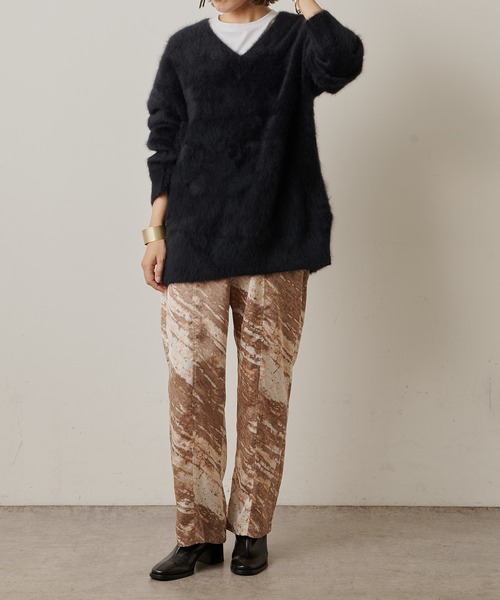 Omekashi（オメカシ）の「ファーカシミヤVプルオーバーニット