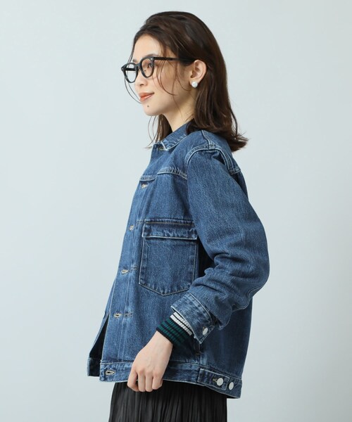 UNTITLED（アンタイトル）の「◆ミューズデニム Gジャン（デニムジャケット・レディース・ネイビー/ライトブルー・42/00/04/48/44/01/46/02/03）」の9枚目の写真
