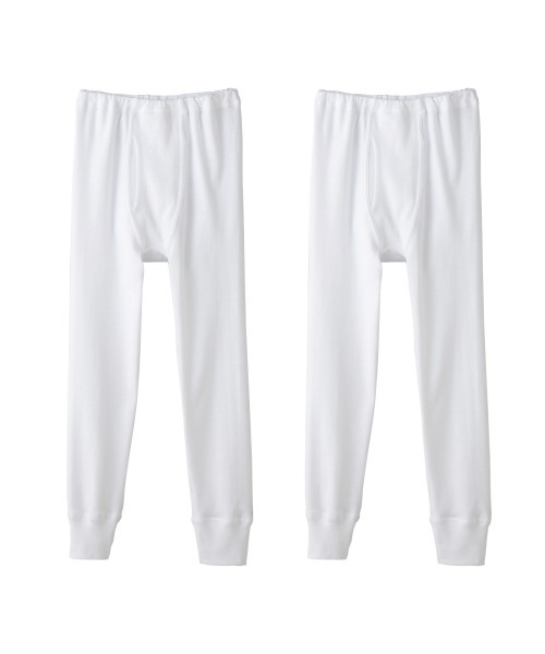 こどもグンゼ(コドモグンゼ)の「こどもグンゼ 男の子 タイツ 2枚組 綿100%(その他アンダーウェア/インナー・キッズ・ホワイト・110/160/130/100/120/150/140)」の1枚目の写真