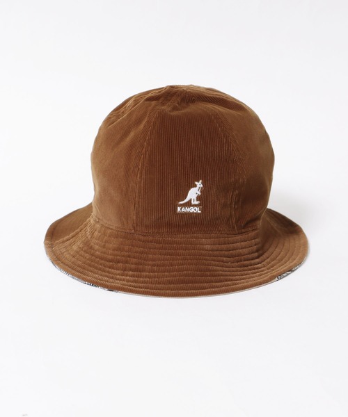 KANGOL（カンゴール）の「KANGOL/カンゴール Work Leisure RevCasual バケットハット ワンポイント ブランドロゴ（ハット・メンズ・ネイビー/ベージュ・L/M）」の9枚目の写真