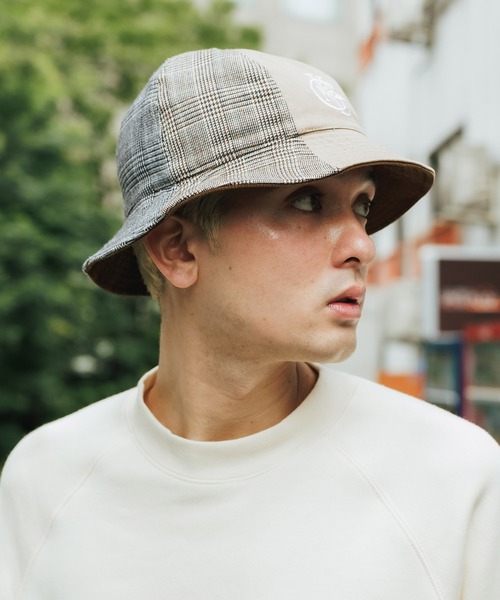 KANGOL（カンゴール）の「KANGOL/カンゴール Work Leisure RevCasual バケットハット ワンポイント ブランドロゴ（ハット・メンズ・ネイビー/ベージュ・L/M）」の17枚目の写真