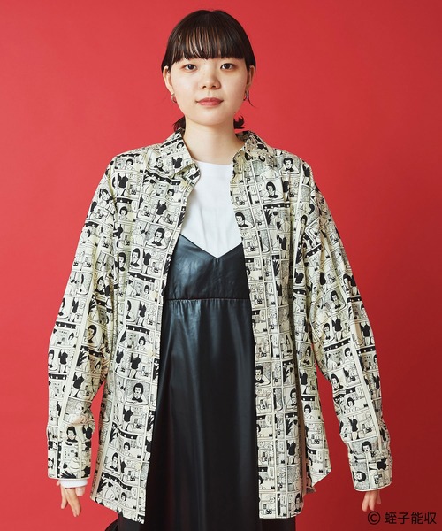 I am I in fact...(アイアムアイインファクト)の「IAMI×EBISU コミックpr ビッグシャツ(シャツ/ブラウス・レディース・ベージュ・FREE)」の3枚目の写真