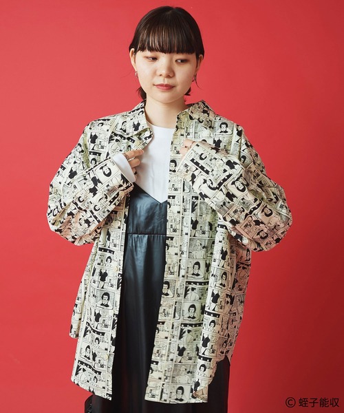 I am I in fact...(アイアムアイインファクト)の「IAMI×EBISU コミックpr ビッグシャツ(シャツ/ブラウス・レディース・ベージュ・FREE)」の4枚目の写真