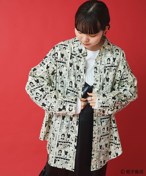 I am I in fact...(アイアムアイインファクト)の「IAMI×EBISU コミックpr ビッグシャツ(シャツ/ブラウス・レディース・ベージュ・FREE)」の5枚目の写真