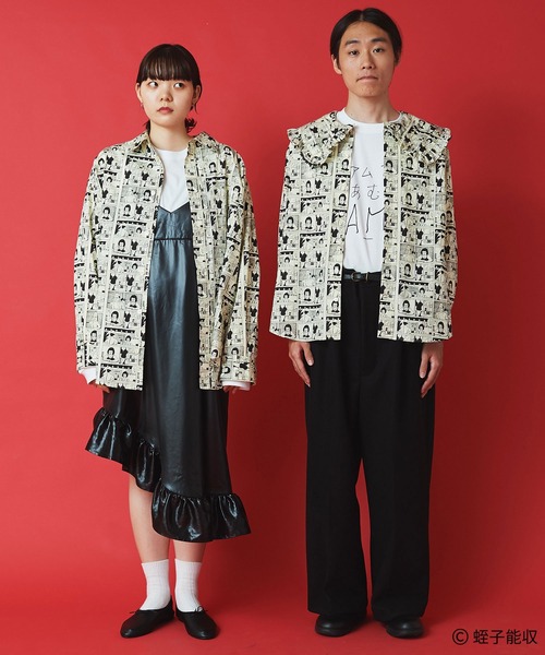 I am I in fact...(アイアムアイインファクト)の「IAMI×EBISU コミックpr ビッグシャツ(シャツ/ブラウス・レディース・ベージュ・FREE)」の7枚目の写真