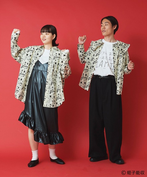 I am I in fact...(アイアムアイインファクト)の「IAMI×EBISU コミックpr ビッグシャツ(シャツ/ブラウス・レディース・ベージュ・FREE)」の9枚目の写真