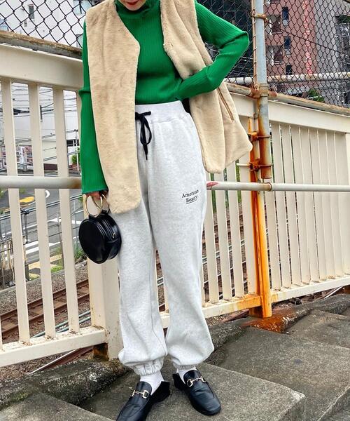 ヘビー裏起毛刺繍スウェットパンツ レディース Women Coen コーエン 公式ファッション通販