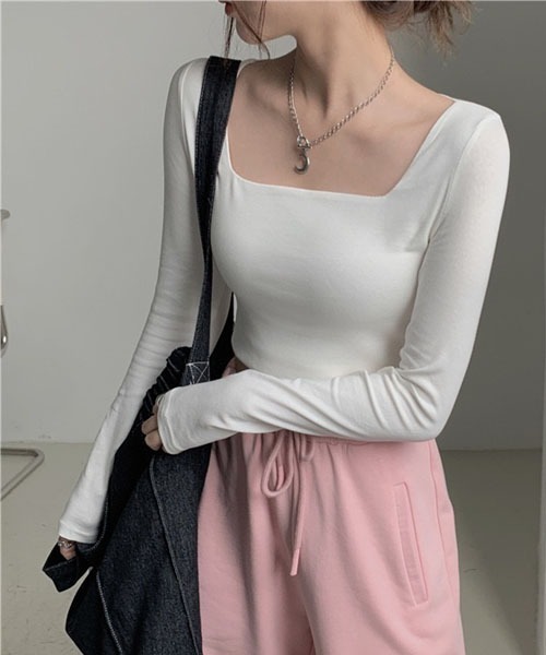 gossip！ロサンゼルス（ゴシップロサンゼルス）の「ニットトップス（ニット/セーター・レディース・ダークグレー/ホワイト/ブラック/ブラック系その他/ホワイト系その他/グレー系その他・FREE）」の13枚目の写真