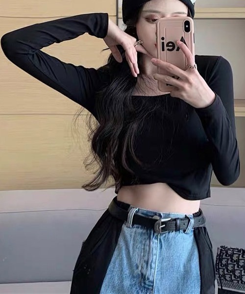 gossip！ロサンゼルス（ゴシップロサンゼルス）の「ニットトップス（ニット/セーター・レディース・ダークグレー/ホワイト/ブラック/ブラック系その他/ホワイト系その他/グレー系その他・FREE）」の19枚目の写真