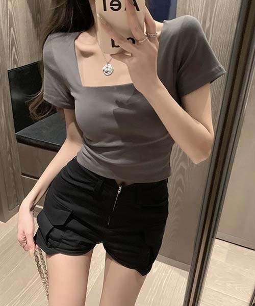 gossip！ロサンゼルス（ゴシップロサンゼルス）の「ニットトップス（ニット/セーター・レディース・ダークグレー/ホワイト/ブラック/ブラック系その他/ホワイト系その他/グレー系その他・FREE）」の8枚目の写真