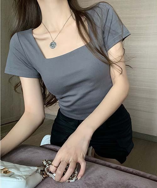 gossip！ロサンゼルス（ゴシップロサンゼルス）の「ニットトップス（ニット/セーター・レディース・ダークグレー/ホワイト/ブラック/ブラック系その他/ホワイト系その他/グレー系その他・FREE）」の10枚目の写真