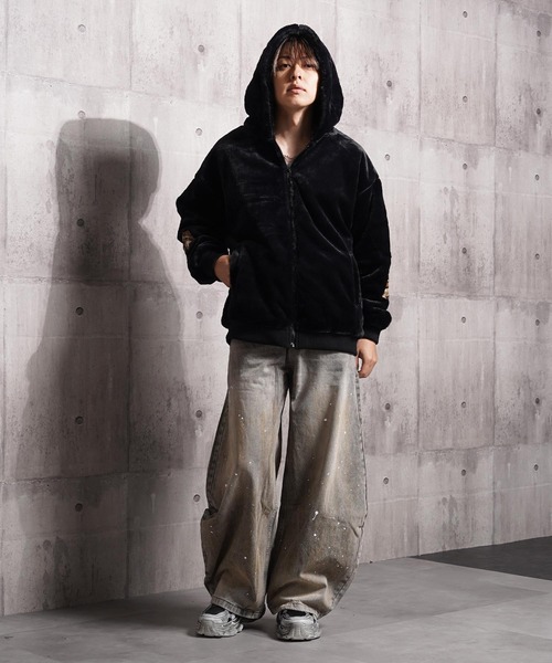 セール】ミンクタッチ ファージャケット / ファー ジャケット ブルゾン