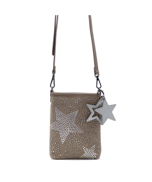 グッシオベーシック】ラインストーン星柄ミニショルダーバッグ