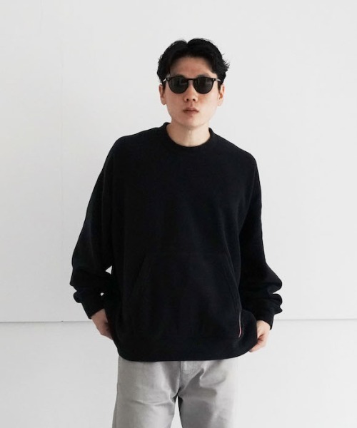 NEONSIGN（ネオンサイン）の「NEONSIGN FLEECE SWEAT（スウェット・メンズ・ブラック/ターコイズブルー・46）」の2枚目の写真