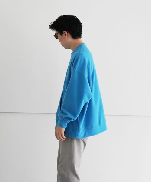 NEONSIGN（ネオンサイン）の「NEONSIGN FLEECE SWEAT（スウェット・メンズ・ブラック/ターコイズブルー・46）」の6枚目の写真