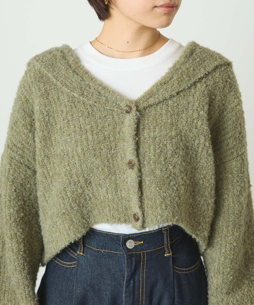 forksy.（フォルクシー）の「【forksy.】セーラーカラーブークレニット