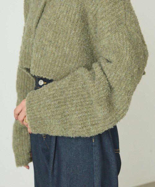 FETICO（フェティコ）モヘアニット クロップドカーディガン 【公式通販】